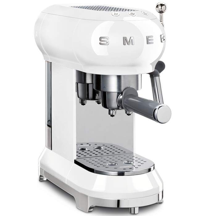 Machine à Café Expresso SMEG Années'50 ECF01WHEU Blanc