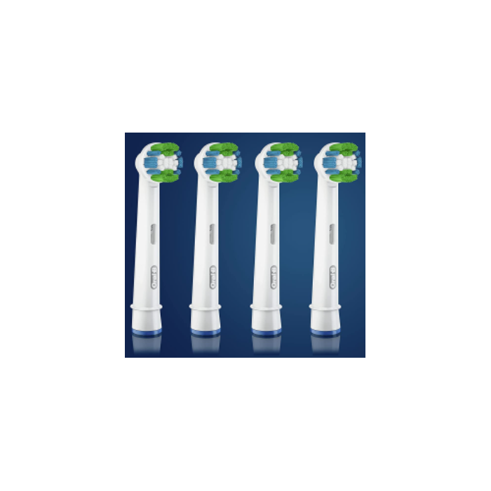 Lot De 4 Têtes Oral B Precision Clean/Flexisoft - NEUF Sous Blister - Compatible Brosse à Dents électrique