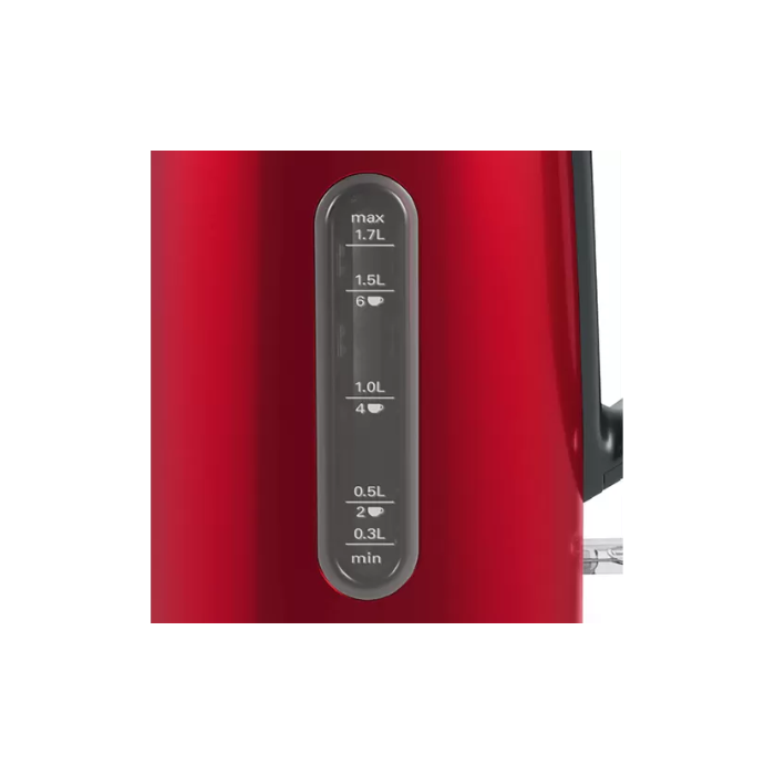 Bouilloire électrique Bosch TWK4P434 DesignLine Rouge 1.7 L 2400W