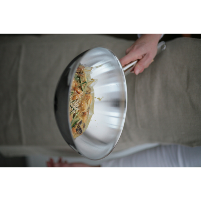 Wok à fond plat Demeyere Apollo 52932 32cm INOX