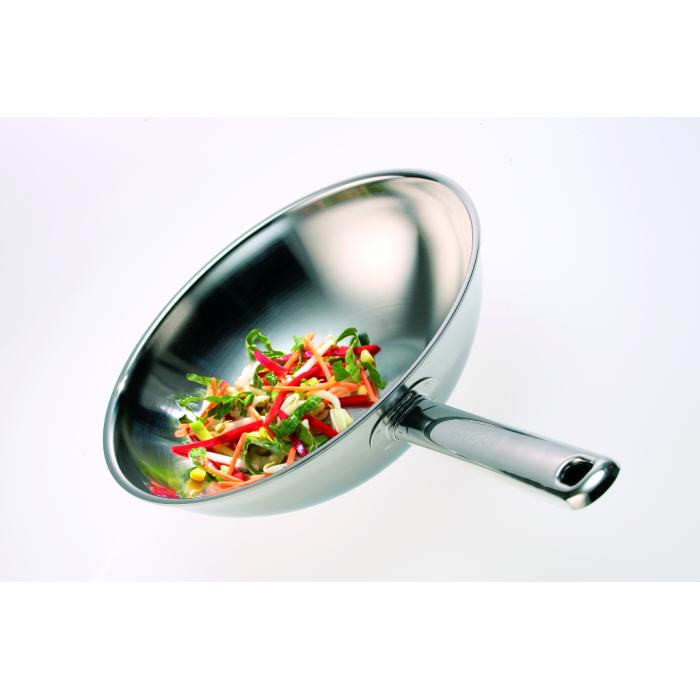 Wok à fond plat Demeyere Apollo 52932 32cm INOX