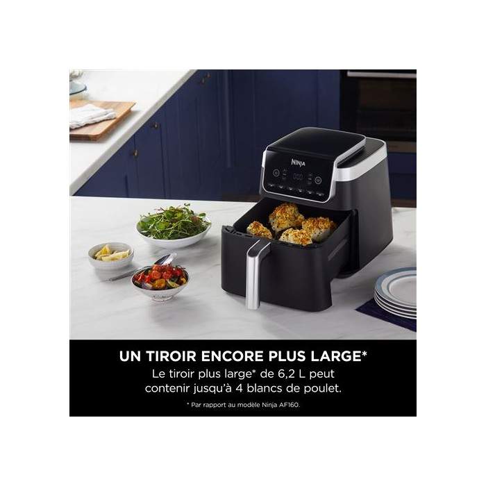 Friteuse à air chaud à deux zones Ninja Smart Finish, 6 pintes
