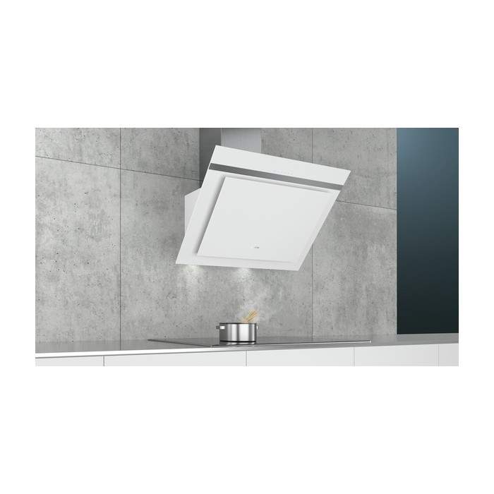 Hotte Siemens décorative murale headFree LC87KHM20 verre blanc