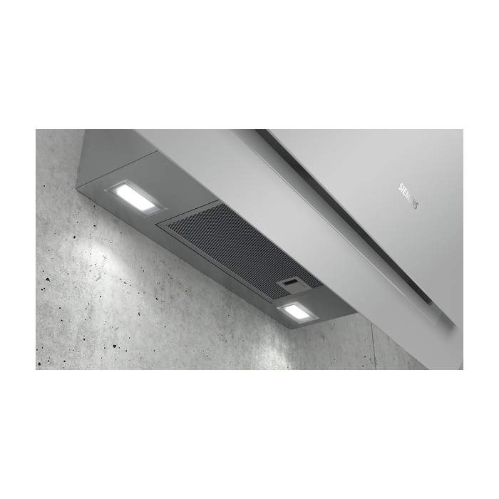 Hotte Siemens décorative murale headFree LC87KHM10 verre silver