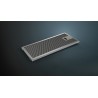Hotte Siemens décorative murale headFree LC87KHM10 verre silver