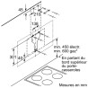 Hotte Siemens décorative murale headFree LC87KHM10 verre silver