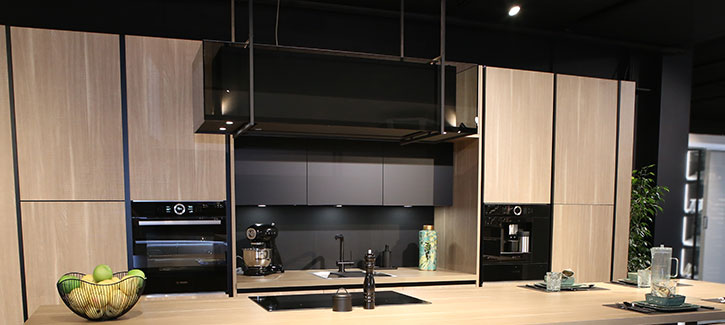 Hotte d&eacute;corative &icirc;lot cuisine