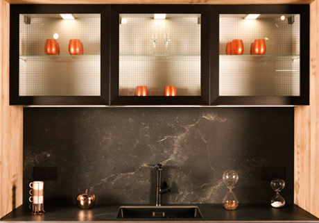 Cuisine moderne à l'italienne à la pointe du design