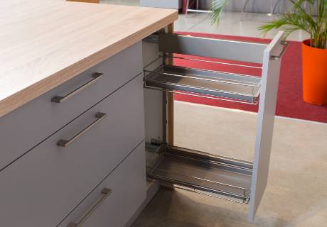 Range &eacute;pices coulissant pour &icirc;lot de cuisine