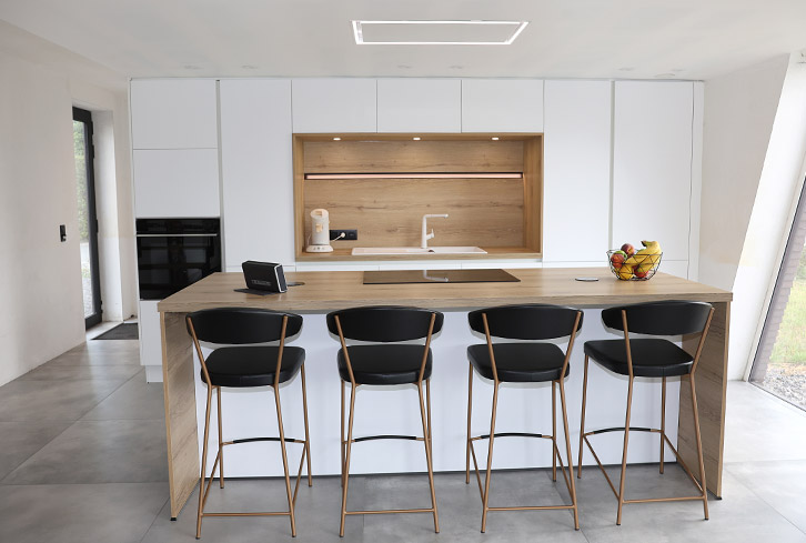 Cuisine équipée réalisée par Defitec dans la Province de Namur