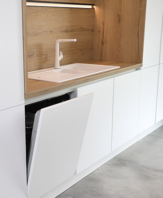 Cuisine équipée réalisée par Defitec dans la Province de Namur