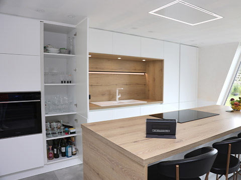 Cuisine équipée réalisée par Defitec dans la Province de Namur