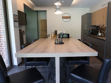 Cuisine équipée réalisée par Defitec en Wallonie