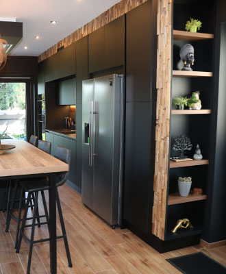 Cuisine équipée réalisée par Defitec dans la Province de Namur