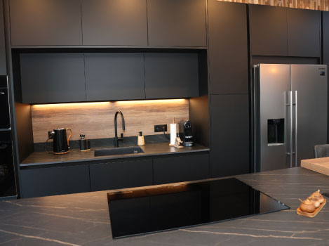 Cuisine équipée réalisée par Defitec dans la Province de Namur